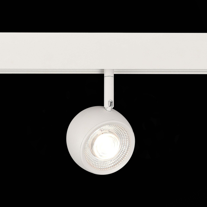 Магнитный трековый светильник Белый LED 1*10W 4000K 470Lm Ra>80 36° IP20 L120xW50xH176 ST355.546.10