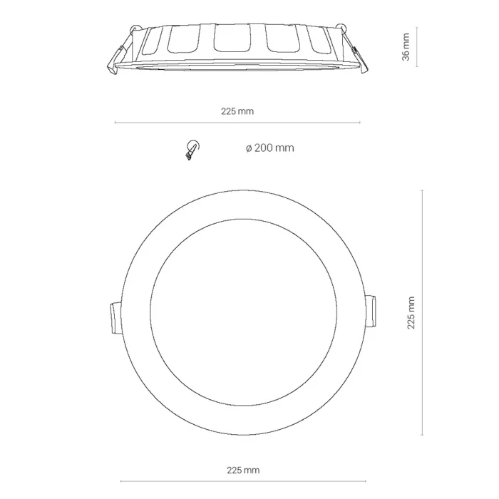 Встраиваемый светильник Nowodvorski Kos Led White 8775