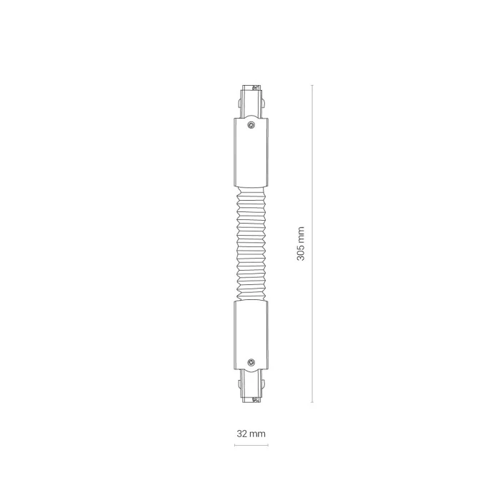 Коннектор для трехфазной трековой системы прямой гибкий Nowodvorski Ctls Power White 8698