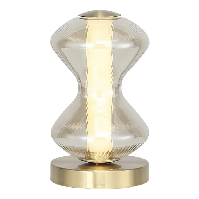 Прикроватная лампа ST-Luce золото/коньячный LED 1*6W 3000K SL6136.204.01