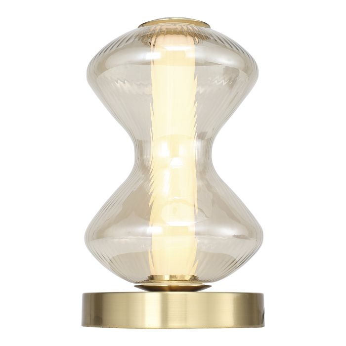 Прикроватная лампа ST-Luce золото/коньячный LED 1*6W 3000K SL6136.204.01