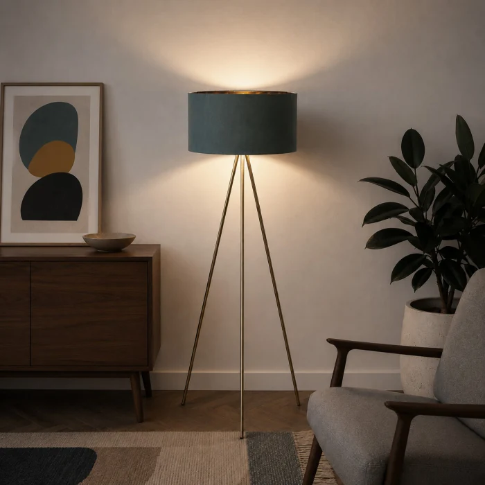 Светильник напольный ST-Luce Золотистый/Зеленый E27 1*40W SL6242.705.01