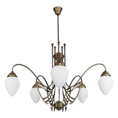 Люстра на штанге Berliner Messinglampen D266-123opB