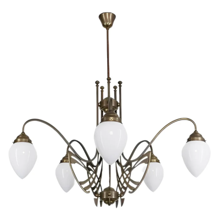 Люстра на штанге Berliner Messinglampen D266-123opB