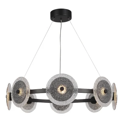 Светильник подвесной ST-Luce черный/дымчатый LED 1*44W 4000K SL6142.443.01