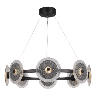 Светильник подвесной ST-Luce черный/дымчатый LED 1*44W 4000K SL6142.443.01