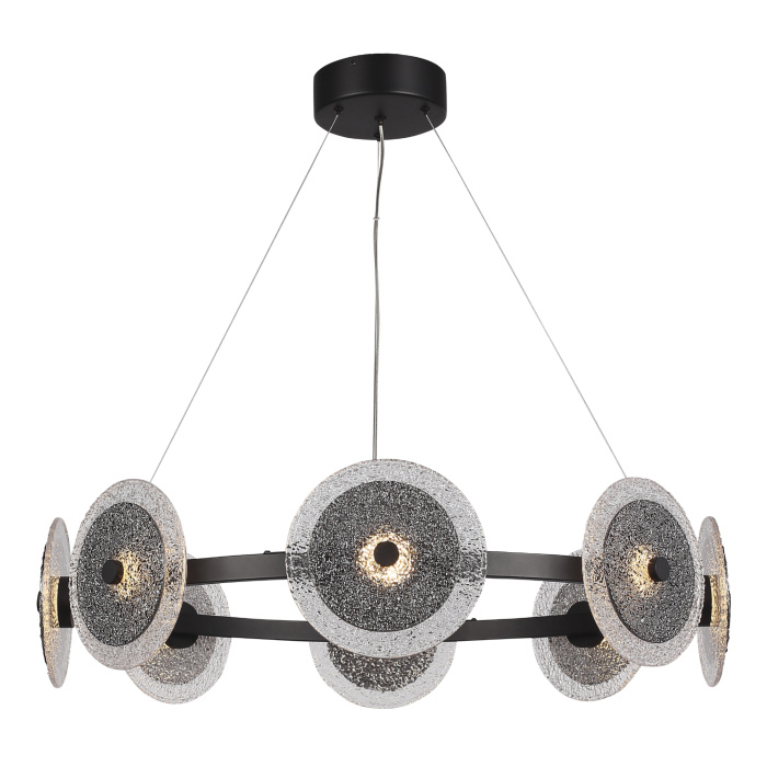 Светильник подвесной ST-Luce черный/дымчатый LED 1*44W 4000K SL6142.443.01