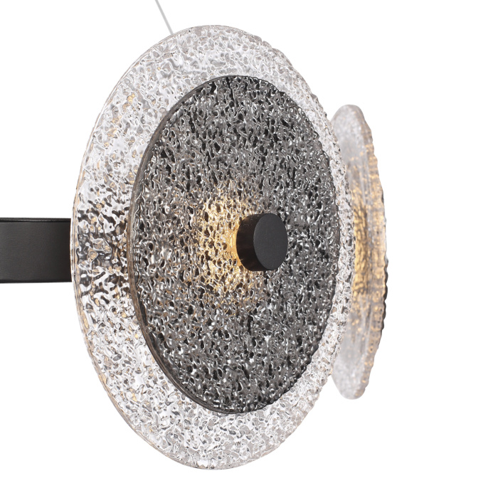 Светильник подвесной ST-Luce черный/дымчатый LED 1*44W 4000K SL6142.443.01