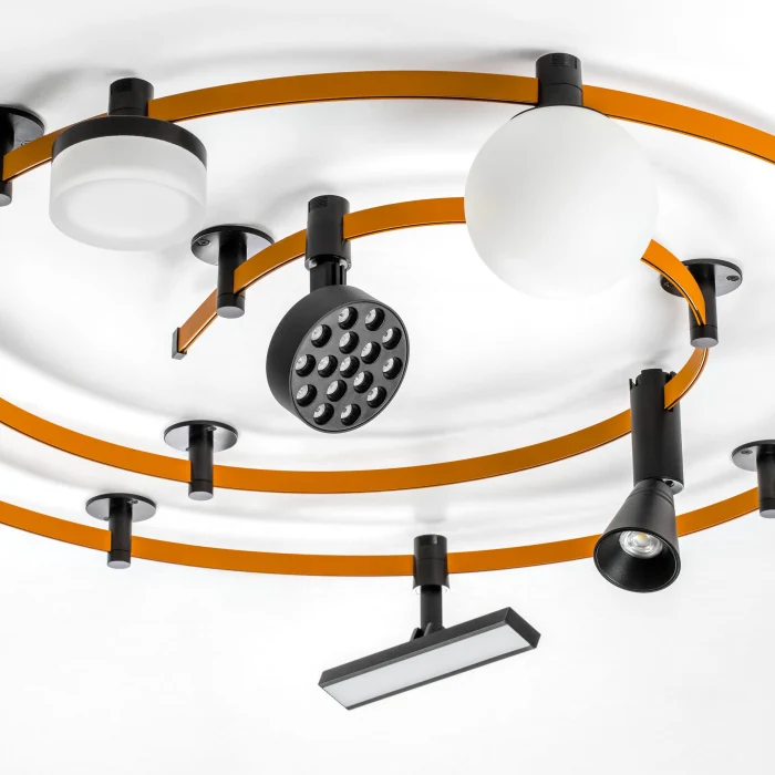 Трековый однофазный гибкий светильник Lightstar Due Hermes 270647