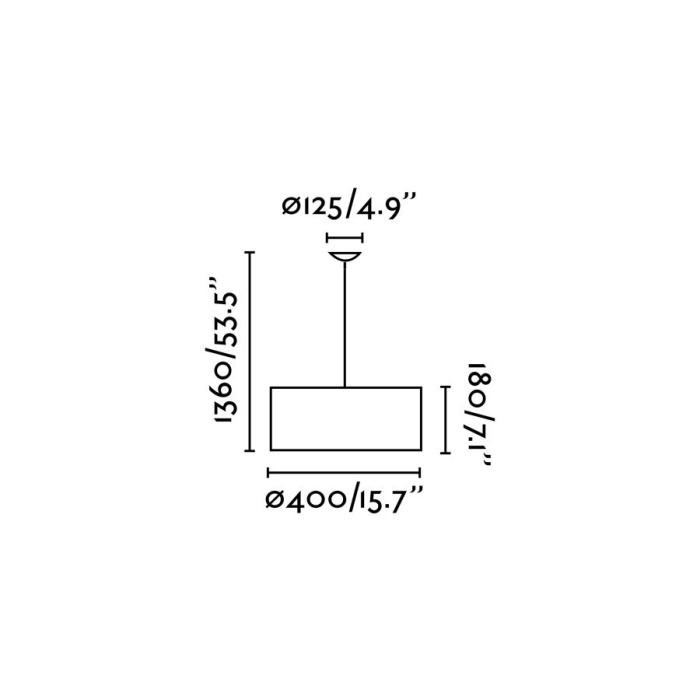 Подвесной светильник SEVEN White pendant lamp