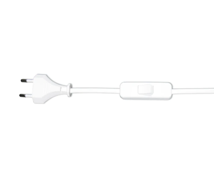 Шнур с переключ белый (2м)(10шт в упаковке) 230V AC 50Hz (max 2A) A2300,01 Kink Light