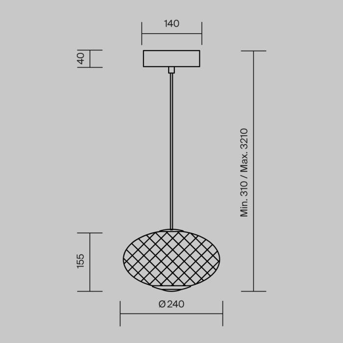 Подвесной светильник Maytoni Bruma MOD397PL-L10B3K