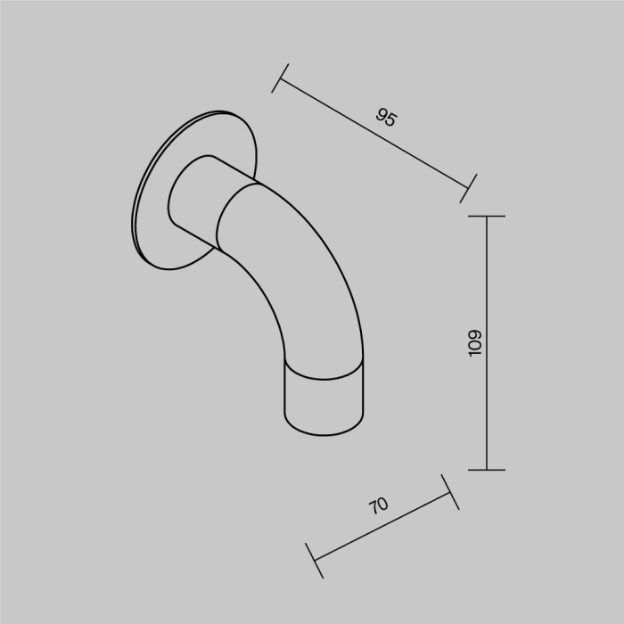 Светильник настенный Maytoni Sleek O477WL-L2GF3K