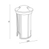 Тротуарный светильник Maytoni Flash O044DL-L1S3K1