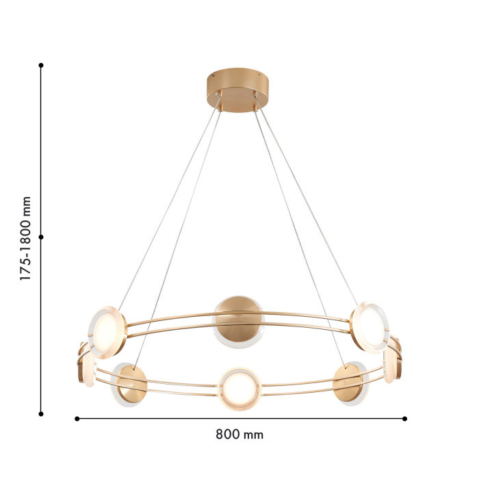 Подвесной светодиодный светильник Favourite Yo-Yo 4334-8P