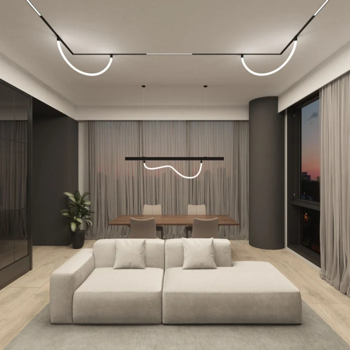 Светильник на шине Denkirs SMART RAY DK8060-BK