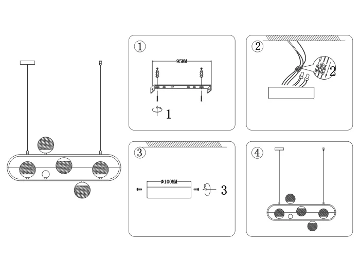 Подвесной светильник со сменной лампой Ambrella light TR5433