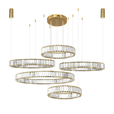 Подвесной светильник Loft it Crystal ring 10135/5 Gold