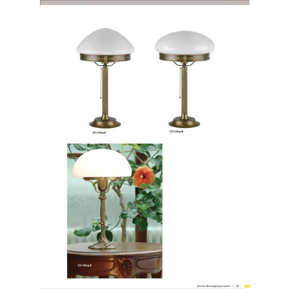 Настольная лампа Berliner Messinglampen Z17-125opB
