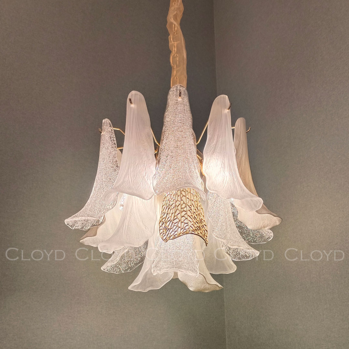 Люстра Cloyd WASABI C7 / Ø50 см - керамика - золото (арт.11325)