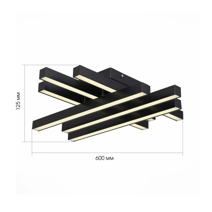 Светильник потолочный ST-Luce Черный/Черный LED 1*34W SL933.402.06