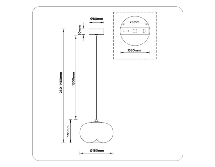 Подвесной светодиодный светильник HIGH LIGHT AMBRELLA LIGHT LH11083