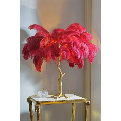 Декоративная настольная лампа L&#039;Arte Luce Luxury Feather Lamp L03431.03