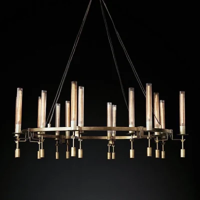 Люстра RH FONTANELLE Round Chandelier 16 ImperiumLoft