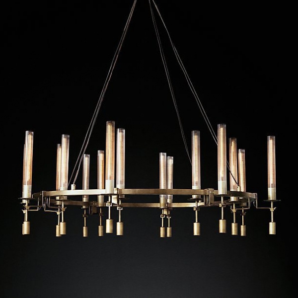 Люстра RH FONTANELLE Round Chandelier 16 ImperiumLoft