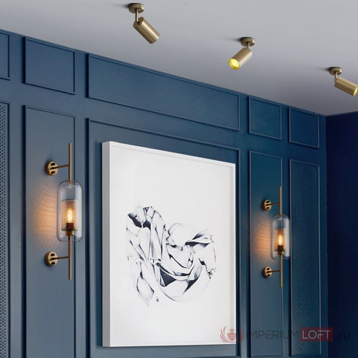 Настенный светильник CATCH WALL ball L55 steel ImperiumLoft