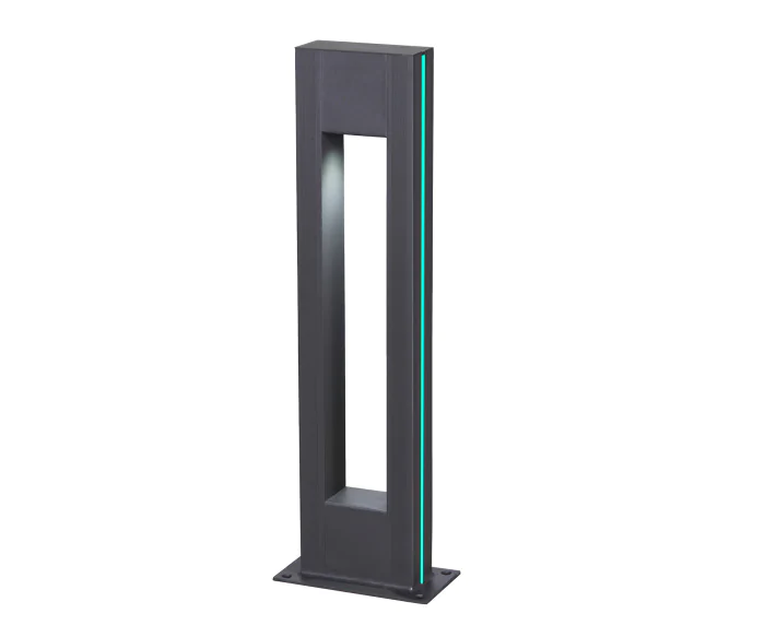 Светильник уличный Грайни серый 220V w18*8 h80 Led 5W (4000K) Декоративная подсветка зеленая. Kink Light 09208-F(220V),16(07)