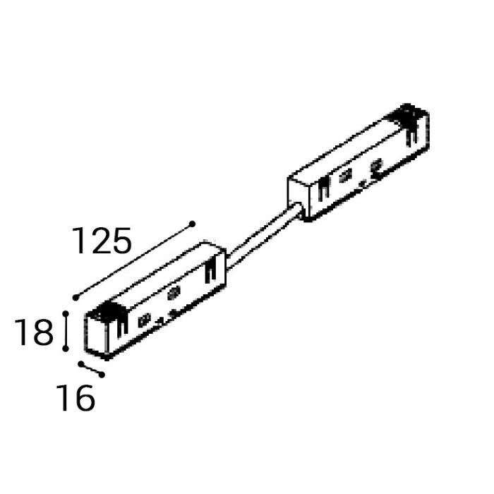 Соединитель угловой Italline IT012-5041 black