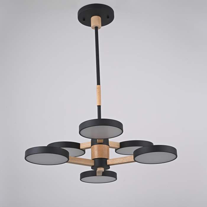 Подвесная люстра TURNA DBL L6 Black ImperiumLoft