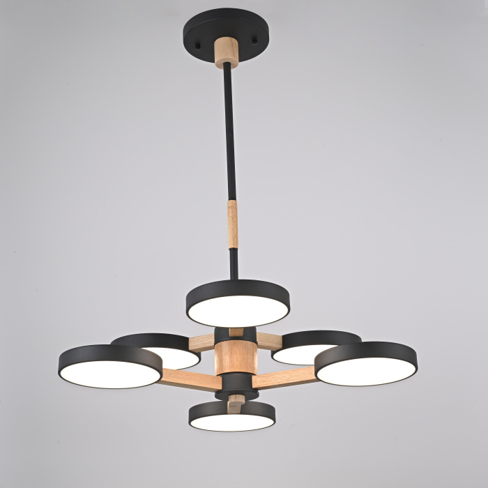 Подвесная люстра TURNA DBL L6 Black ImperiumLoft