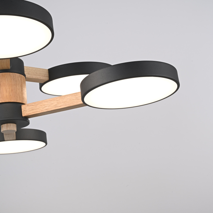 Подвесная люстра TURNA DBL L6 Black ImperiumLoft