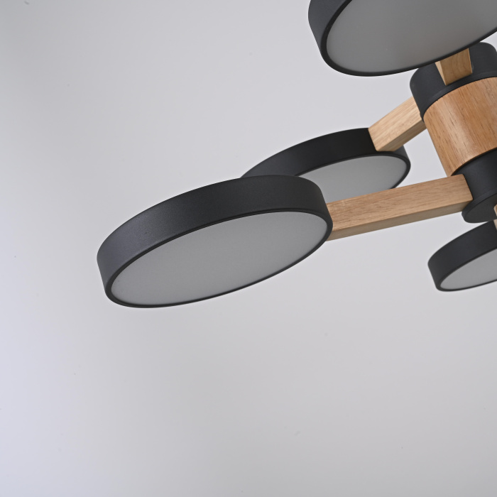 Подвесная люстра TURNA DBL L6 Black ImperiumLoft