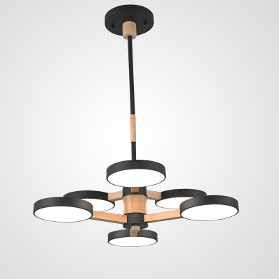 Подвесная люстра TURNA DBL L6 Black ImperiumLoft