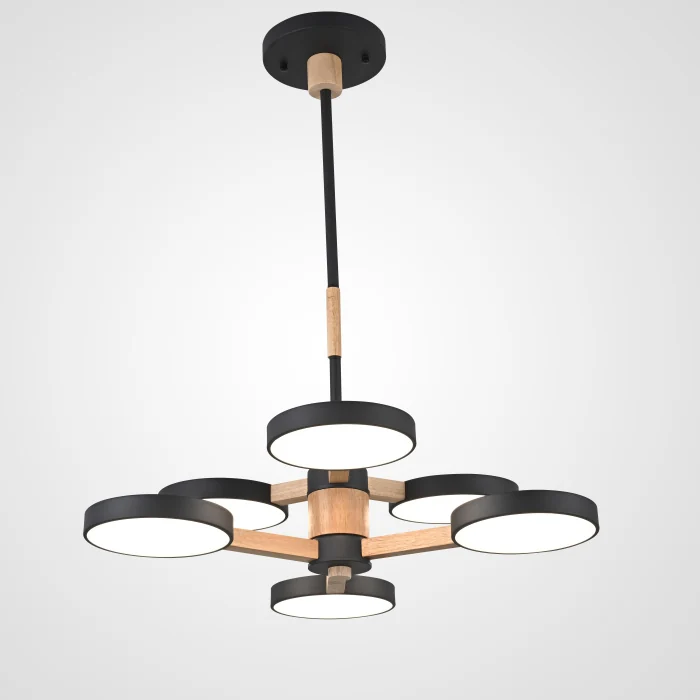 Подвесная люстра TURNA DBL L6 Black ImperiumLoft