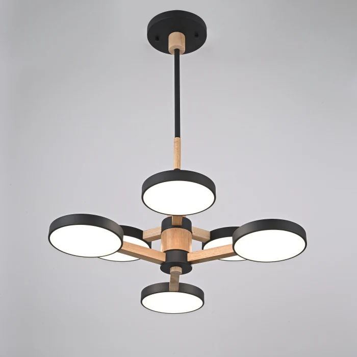 Подвесная люстра TURNA DBL L6 Black ImperiumLoft