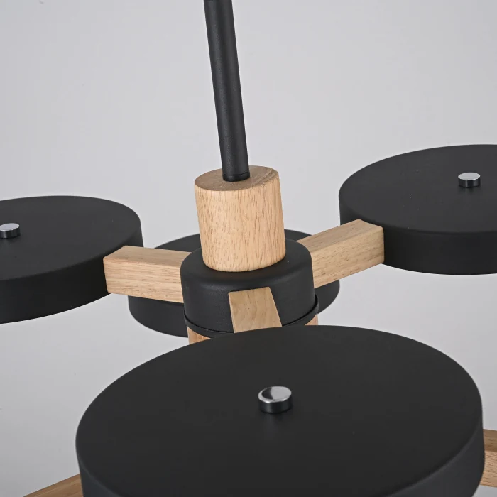 Подвесная люстра TURNA DBL L6 Black ImperiumLoft