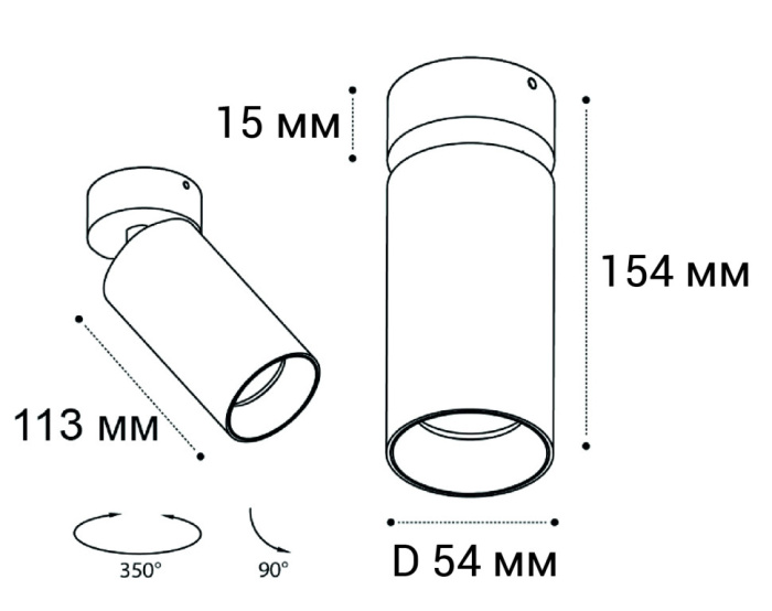 Спот поворотный Italline IT02-018 white 3000K