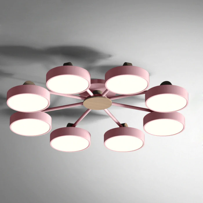 Потолочная люстра MOVE 8 Pink ImperiumLoft