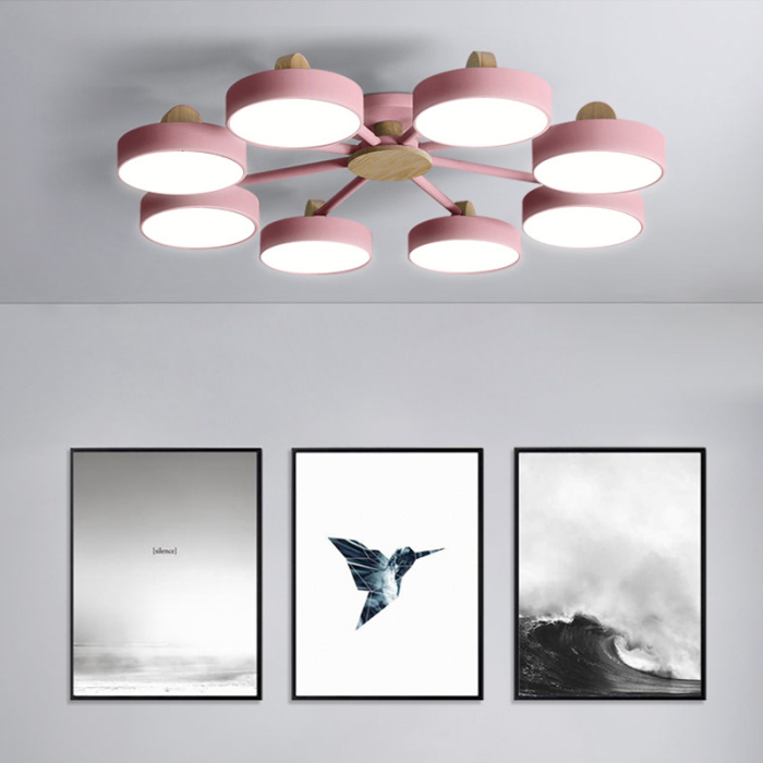 Потолочная люстра MOVE 8 Pink ImperiumLoft