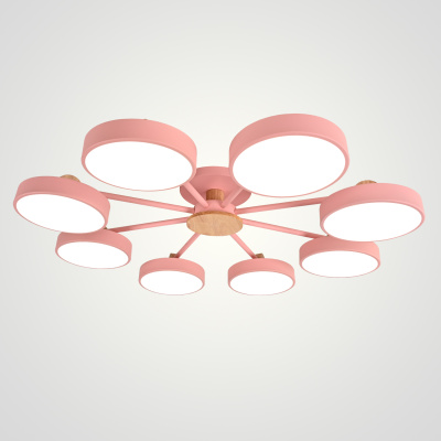 Потолочная люстра MOVE 8 Pink ImperiumLoft