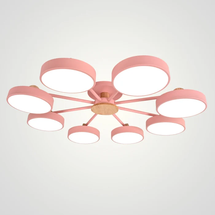 Потолочная люстра MOVE 8 Pink ImperiumLoft