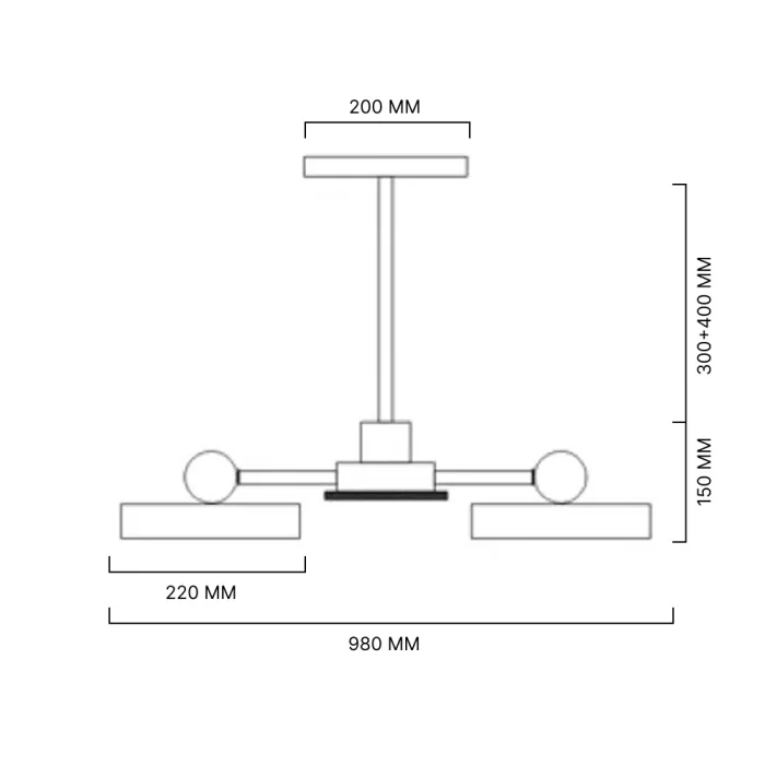 Потолочная люстра MOVE 8 Pink ImperiumLoft