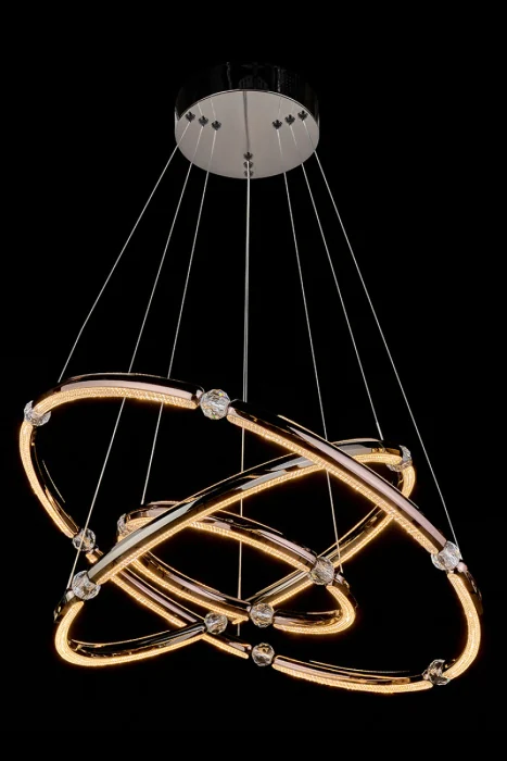 Подвесная люстра Leon Ani LE7710/800-3K Black/Chrome