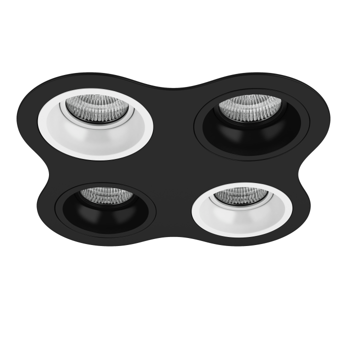 Комплект из светильников и рамки DOMINO Domino Lightstar D64706070607