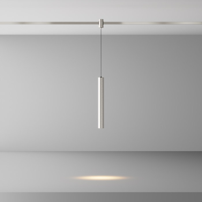 Трековый подвесной светильник Maytoni Focus LED TR155-1-5W3K-PT