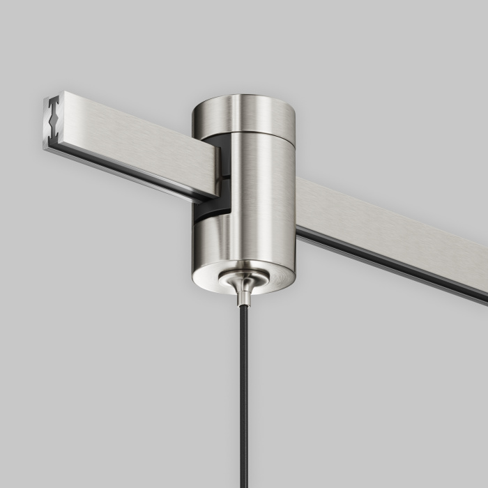 Трековый подвесной светильник Maytoni Focus LED TR155-1-5W3K-PT